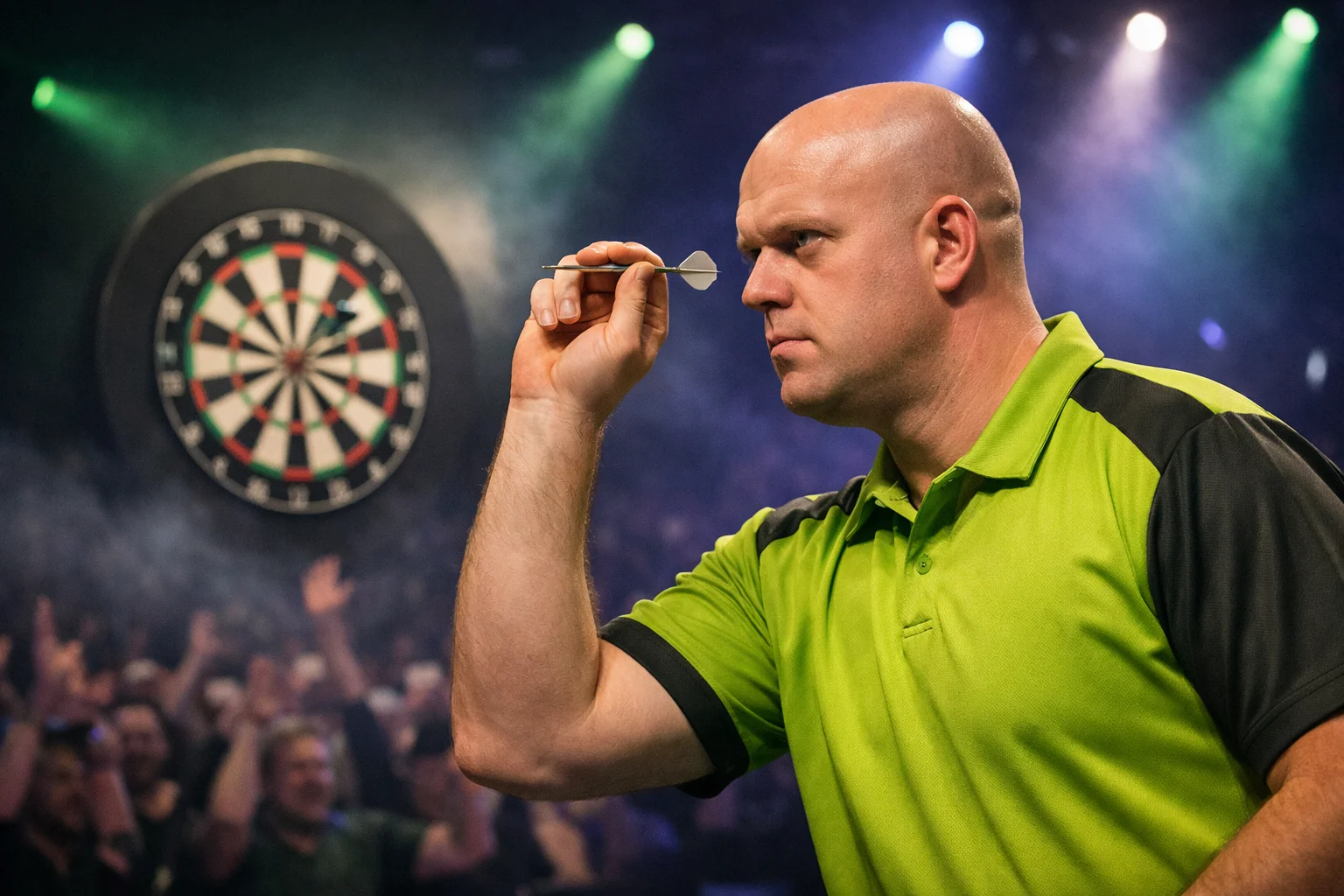Michael van Gerwen wirft Dartpfeil